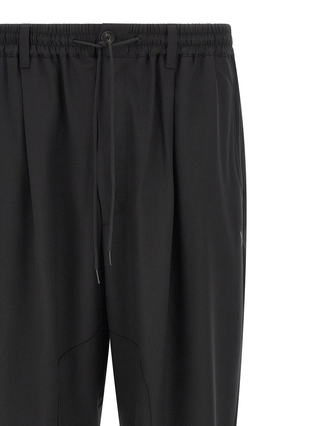 Y-3 Black Polyester Casual Trousers