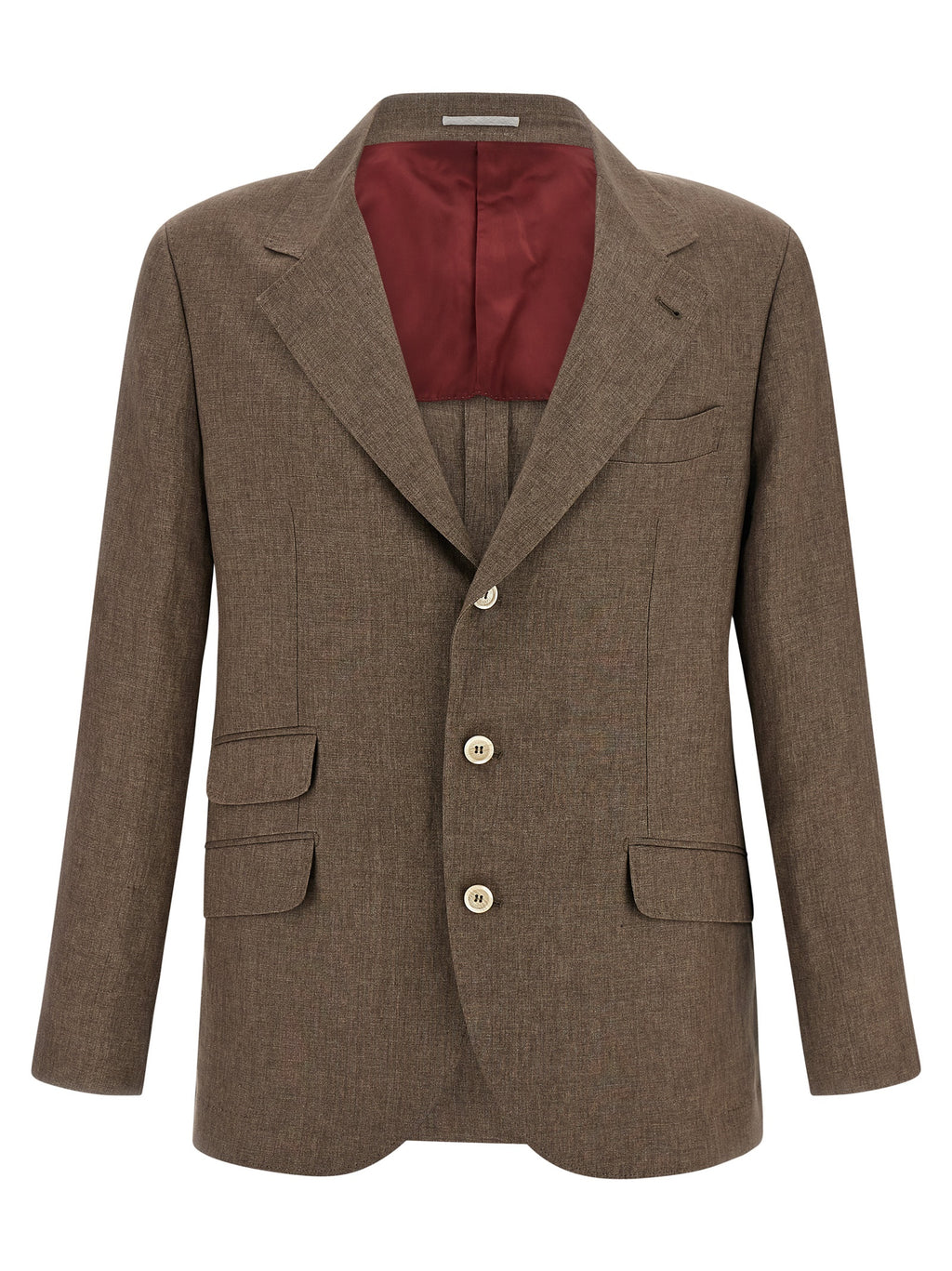Brunello Cucinelli Brown Linen Blazer