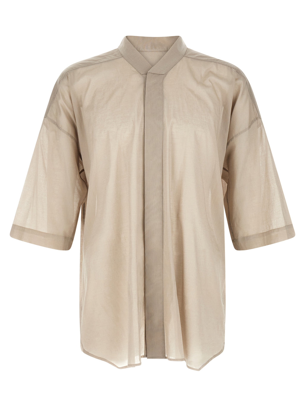 Rick Owens Grey Cotton Shirt