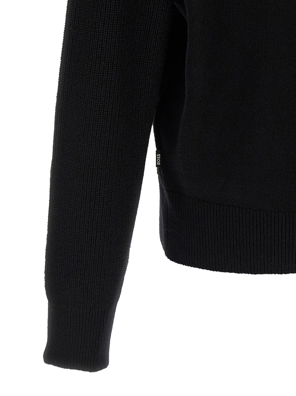 Black Virgin Wool Cardigan