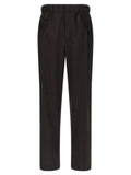 Kiko Kostadinov Brown Virgin Wool Casual Trousers