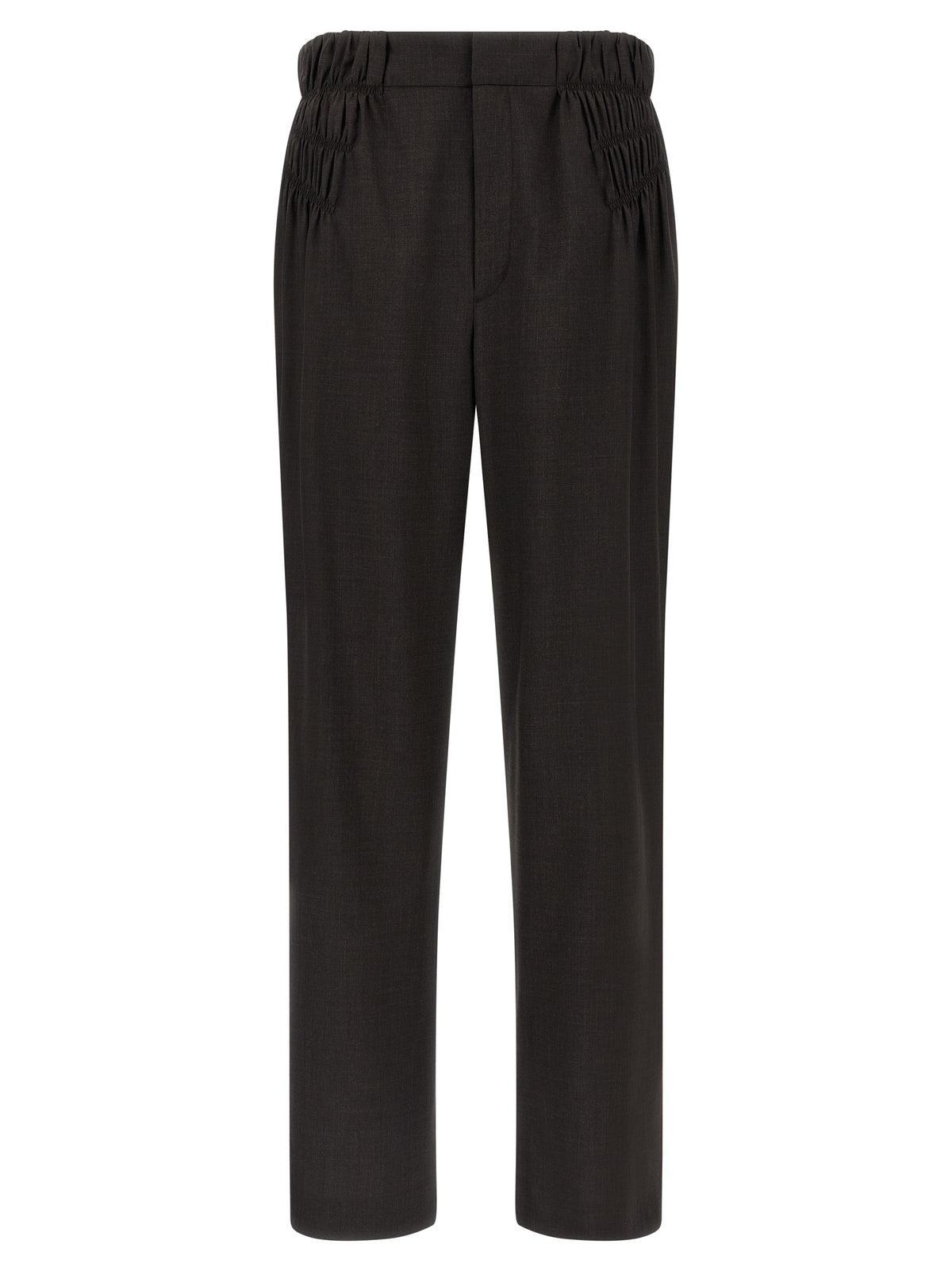 Kiko Kostadinov Brown Virgin Wool Casual Trousers