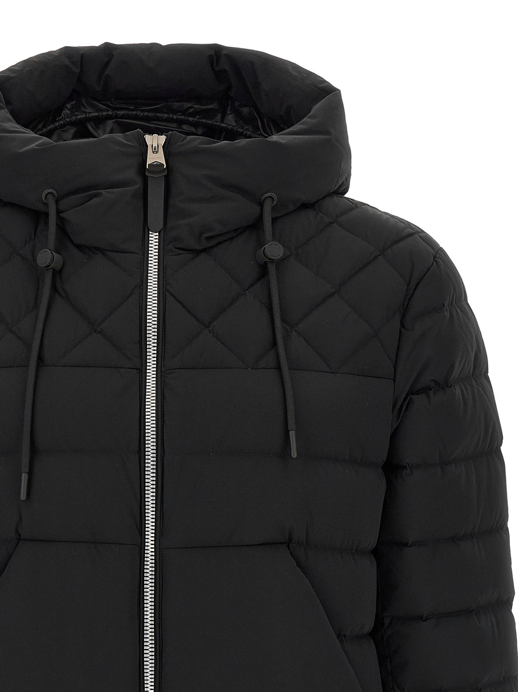 Mackage Black Nylon Long Jacket