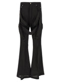 Rick Owens Black Copper Flared Trousers