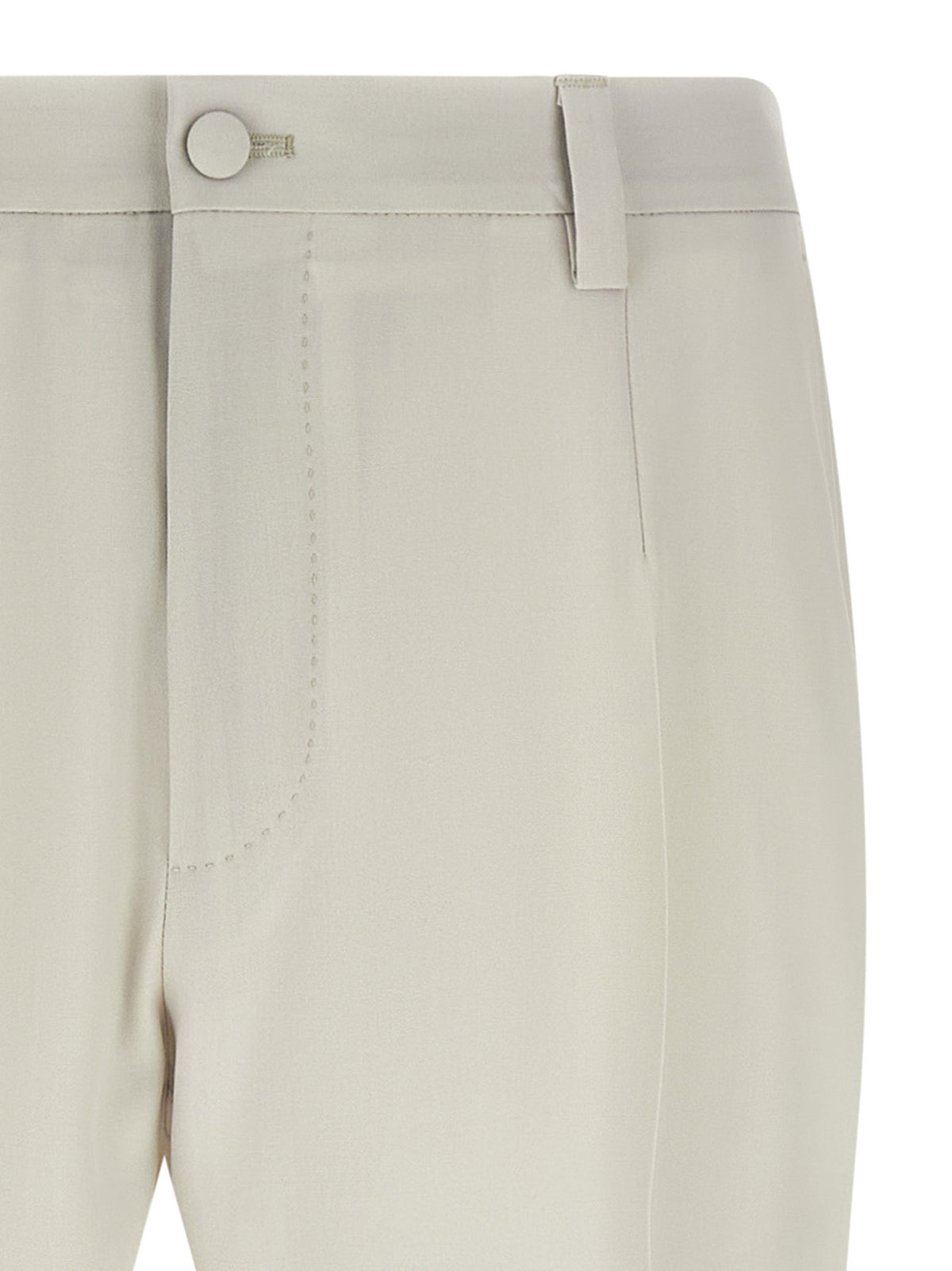 Dolce & Gabbana Beige Virgin Wool Dress Trousers
