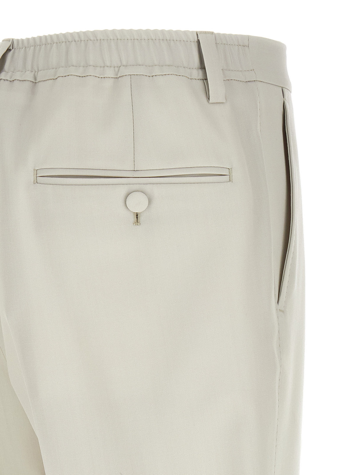 Dolce & Gabbana Beige Virgin Wool Dress Trousers