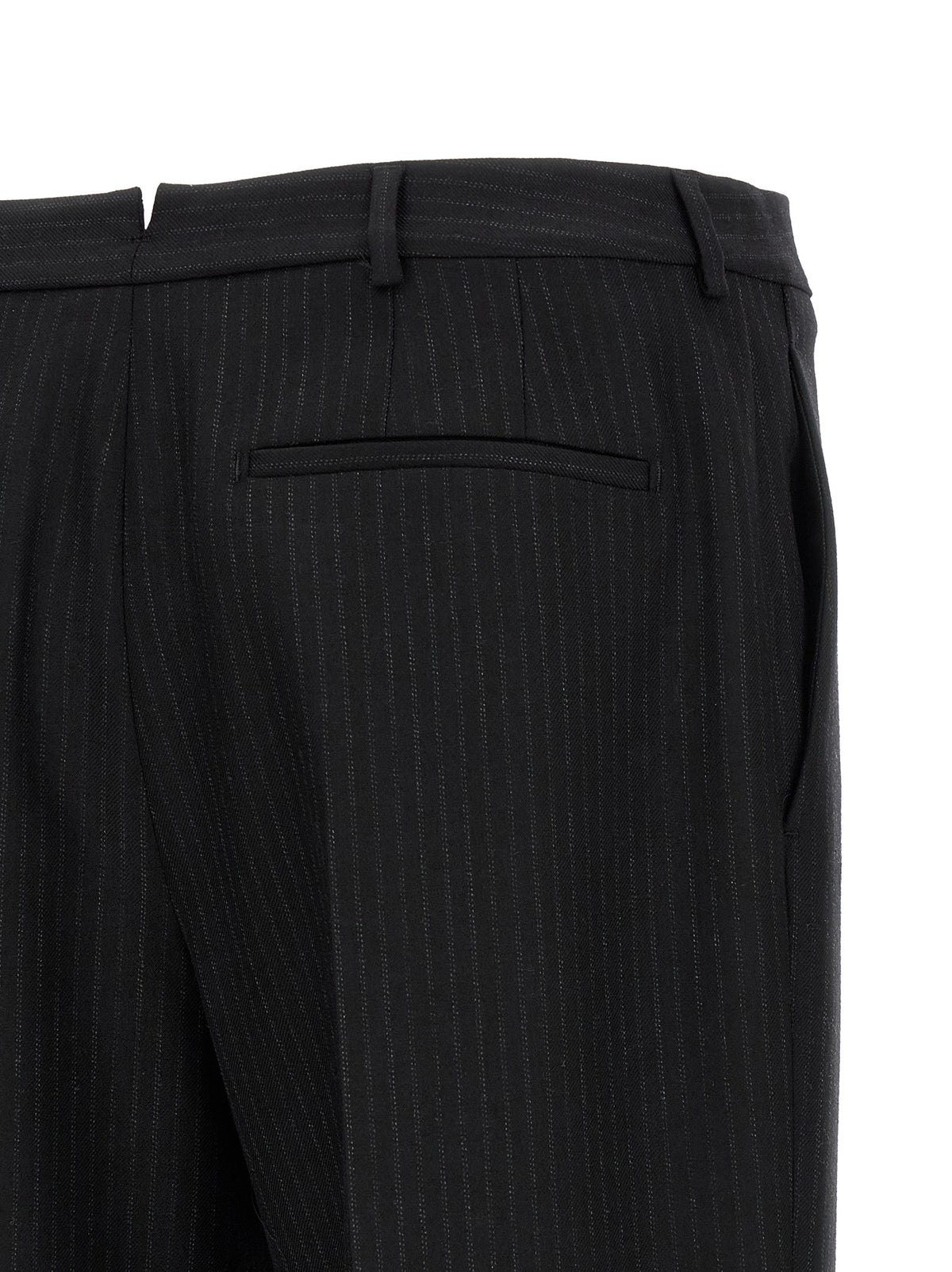 Saint Laurent Black Wool Dress Trousers