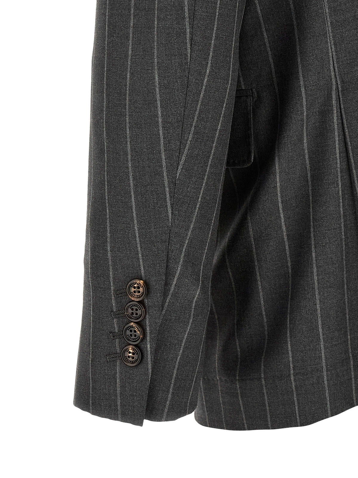 Gray Virgin Wool Blazer