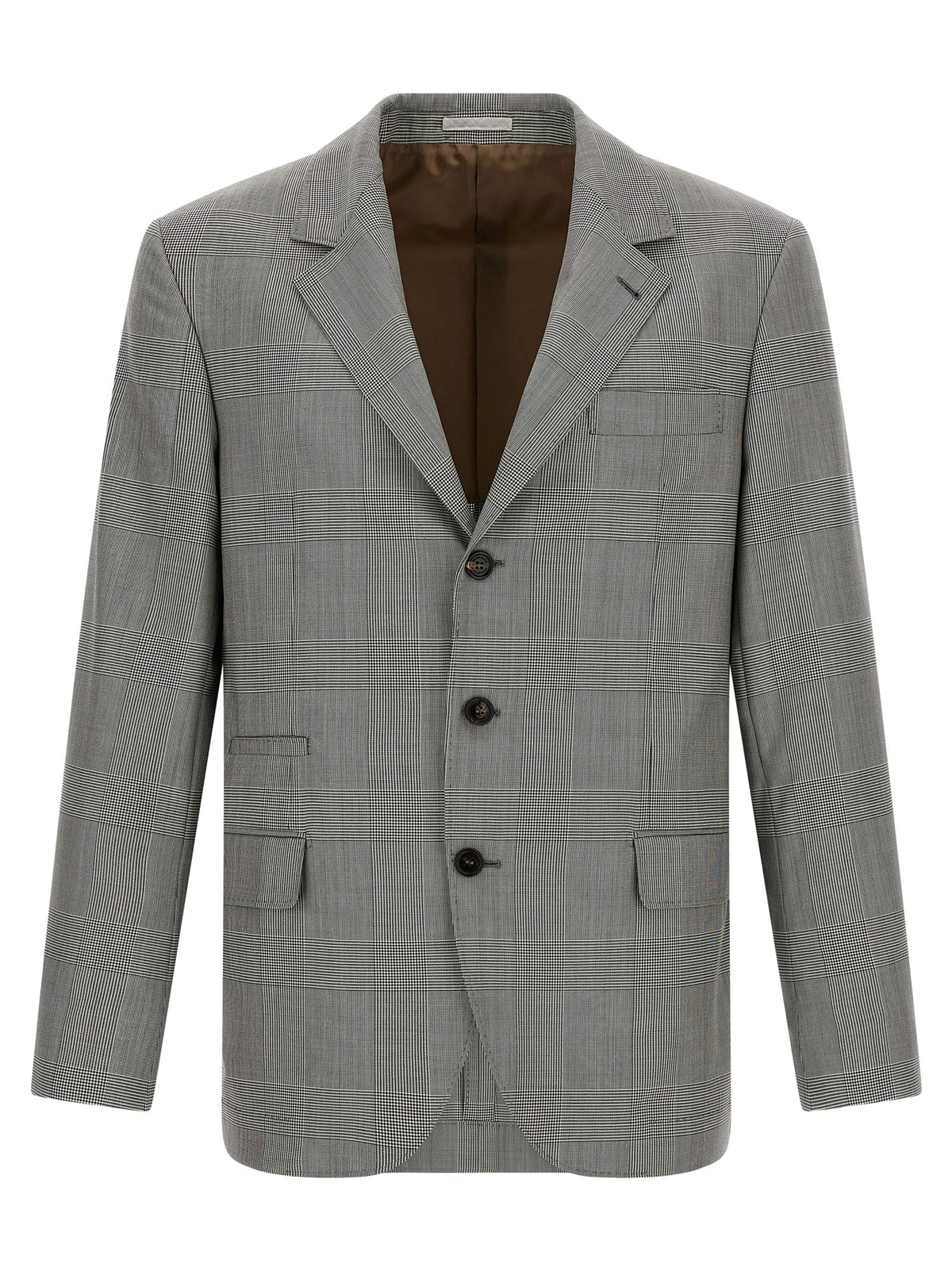 Gray Virgin Wool Blazer