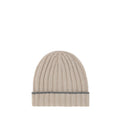 Beige Cashmere Beanie