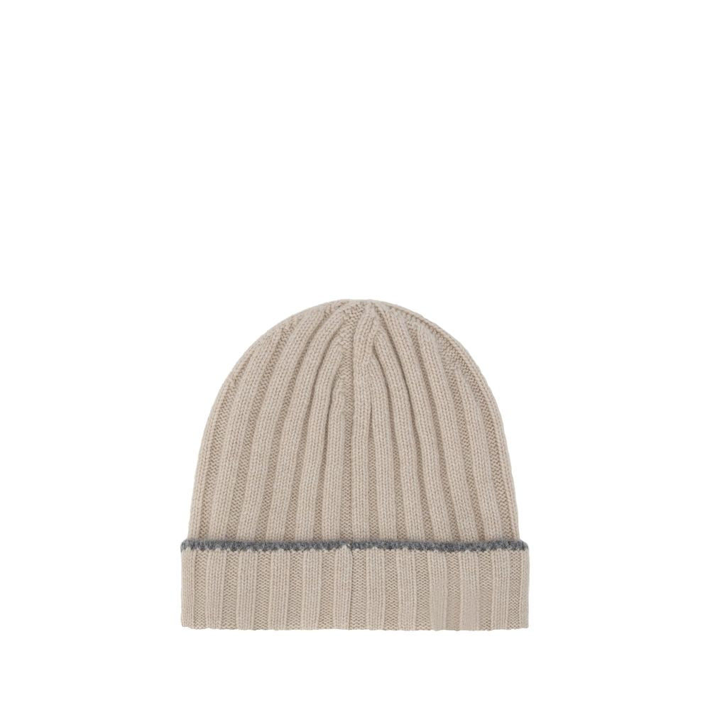 Beige Cashmere Beanie
