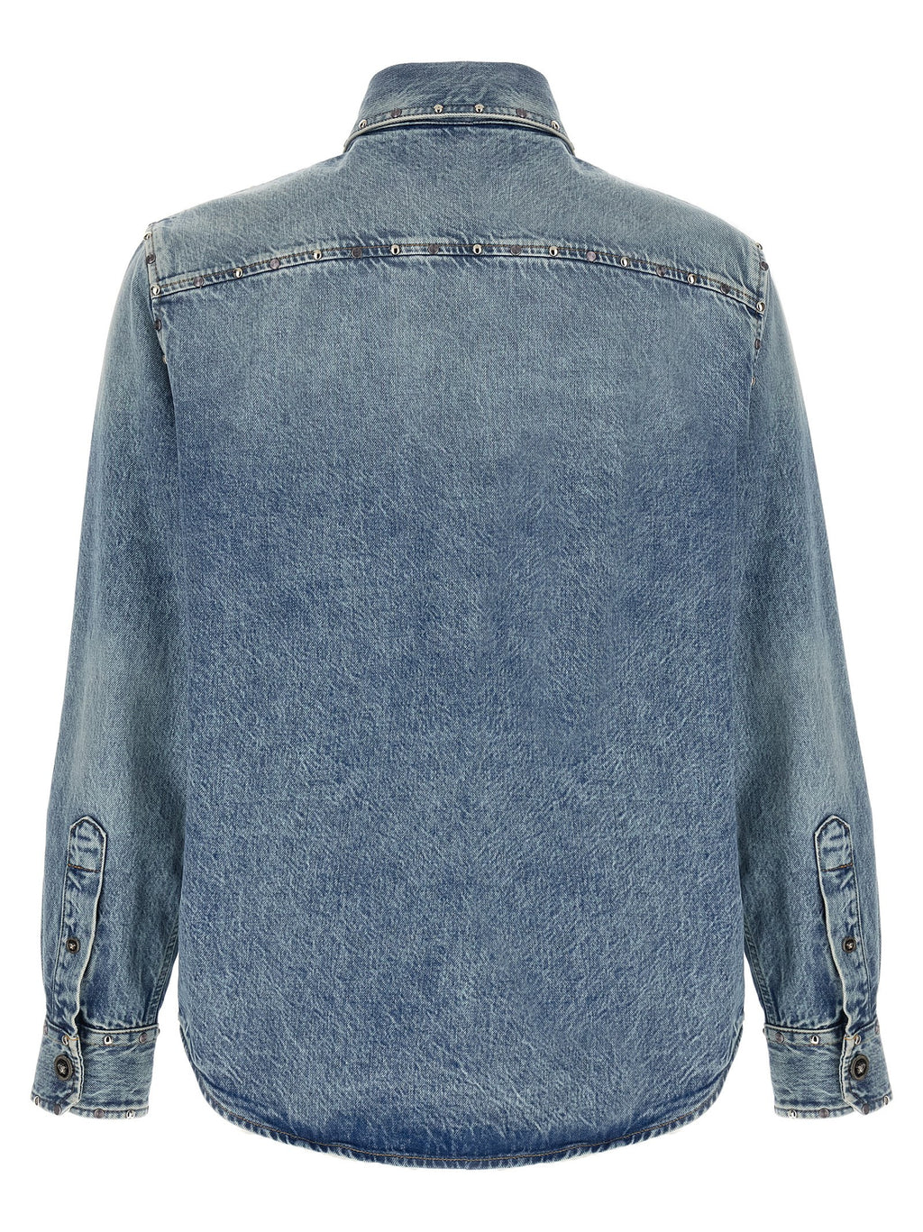 Versace Blue Cotton Shirt