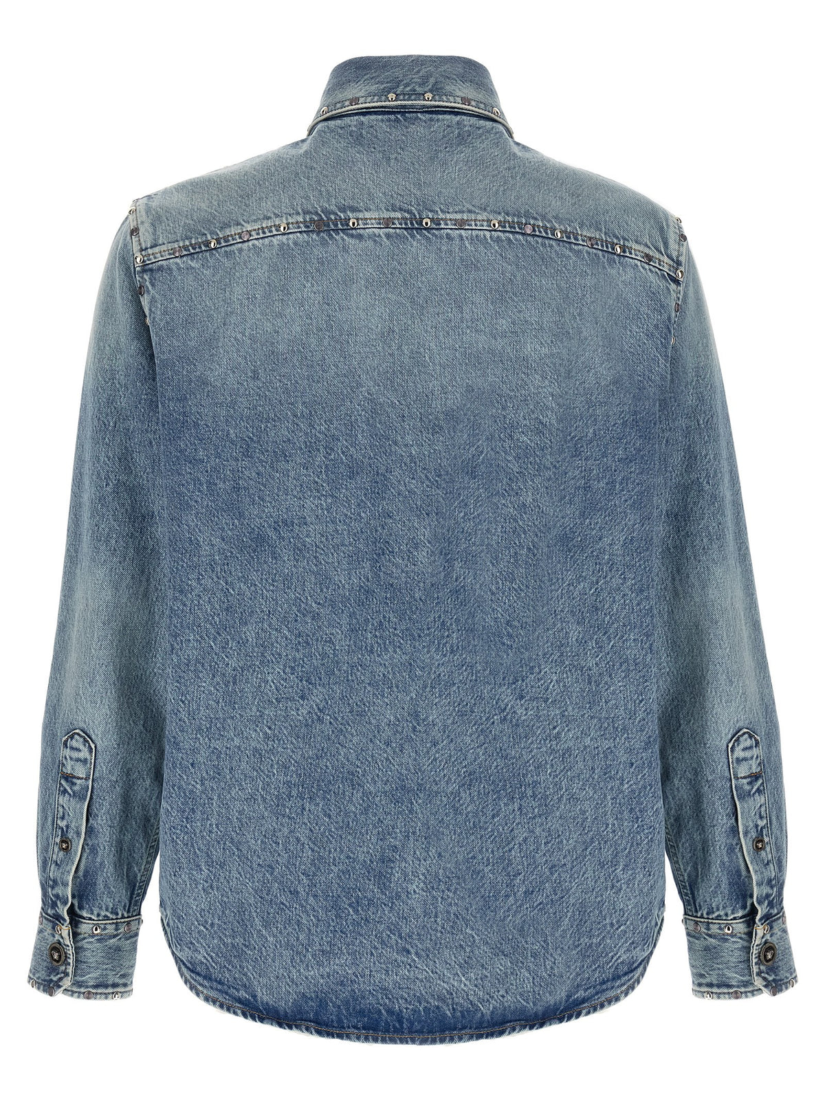 Versace Blue Cotton Shirt
