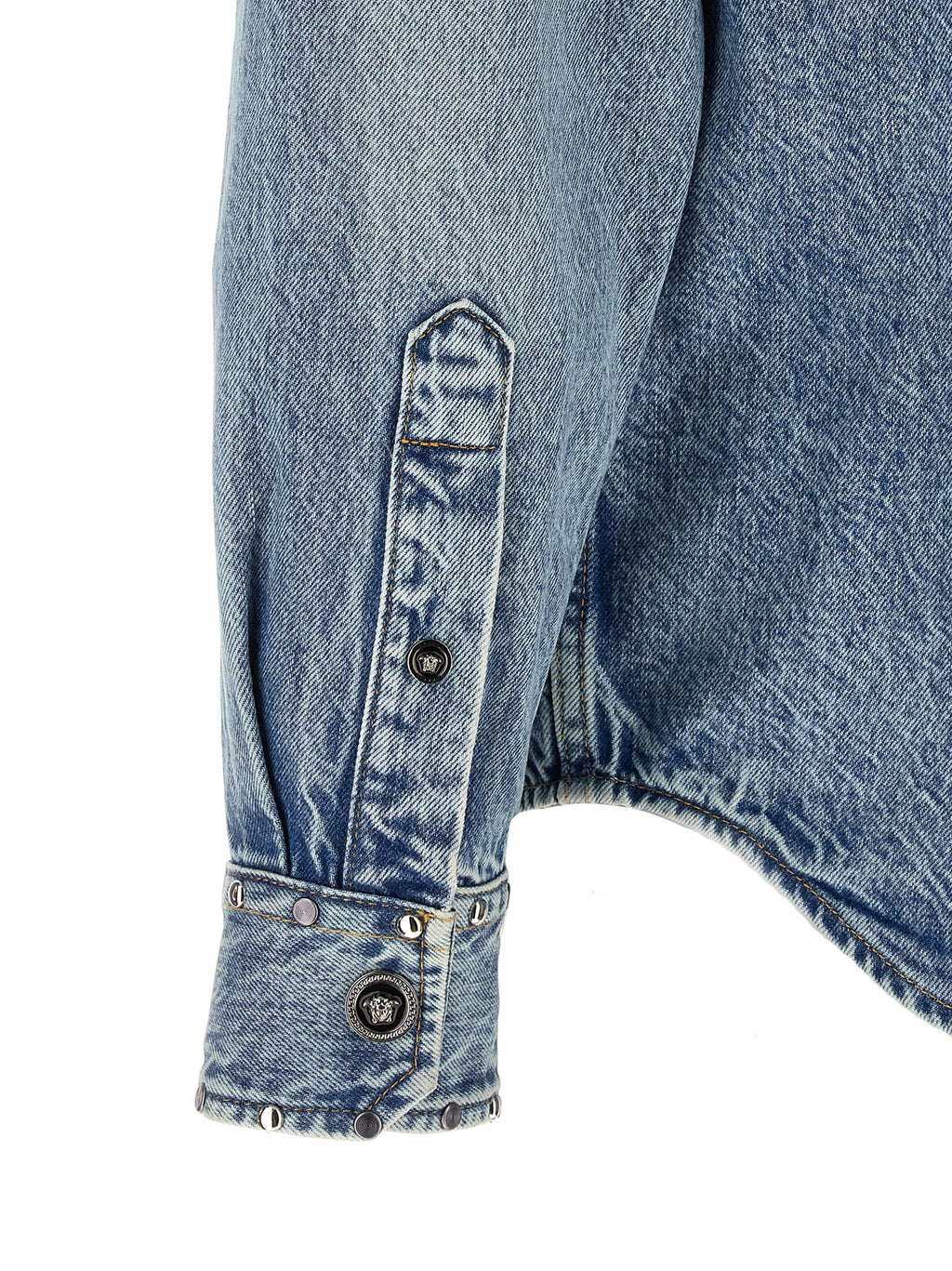 Versace Blue Cotton Shirt
