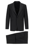 Tagliatore Black Virgin Wool Two-Piece Suit