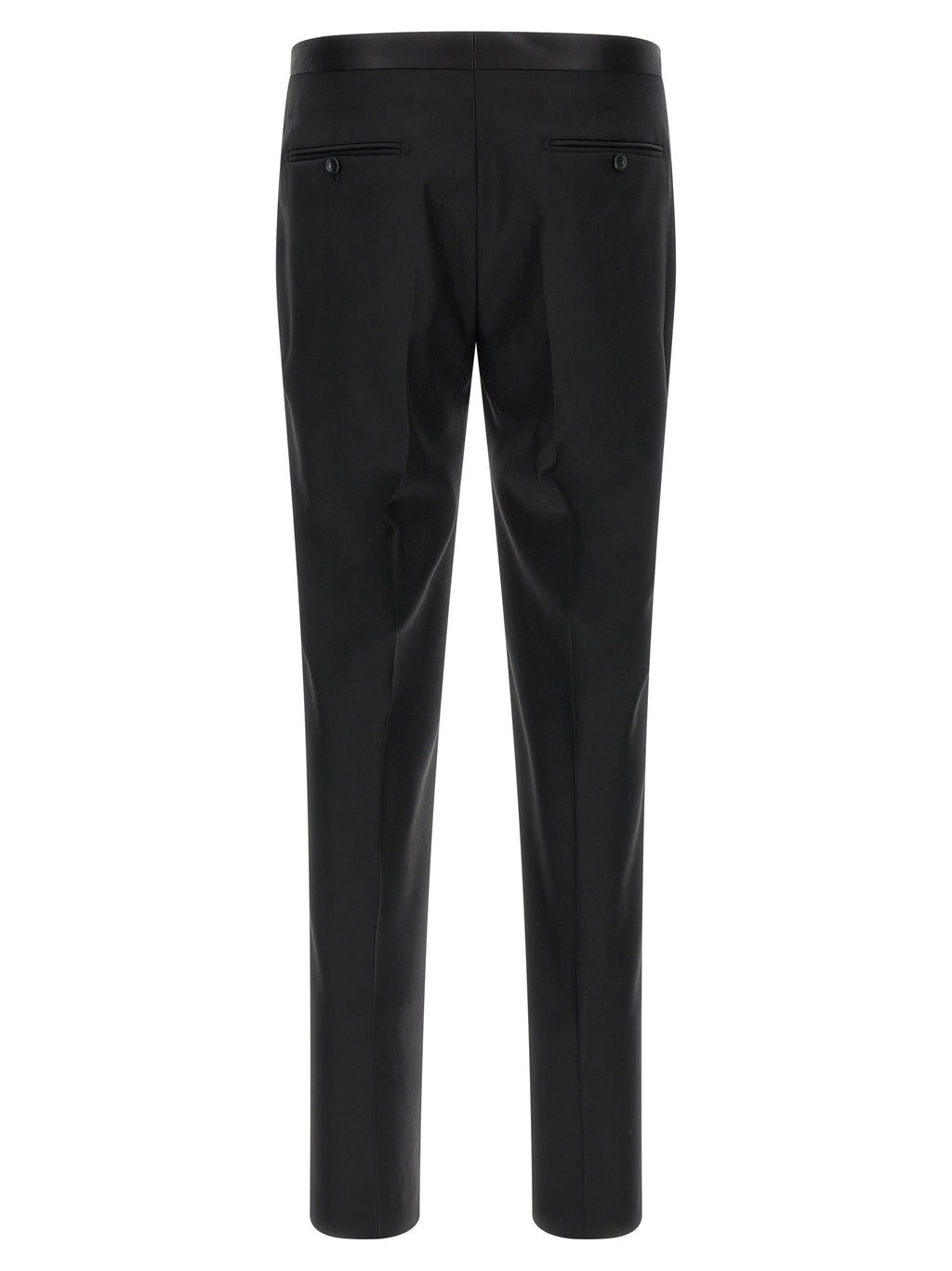 Tagliatore Black Virgin Wool Two-Piece Suit