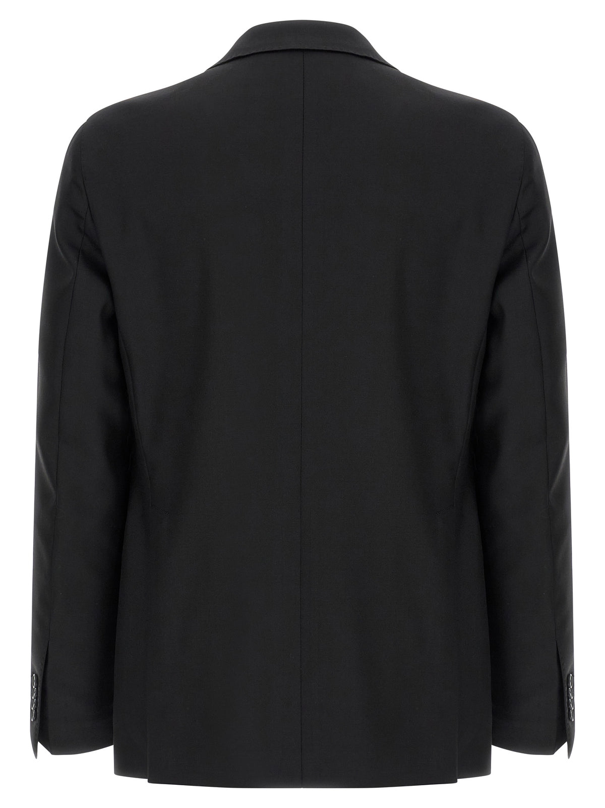 Black Virgin Wool Two-Piece Suit