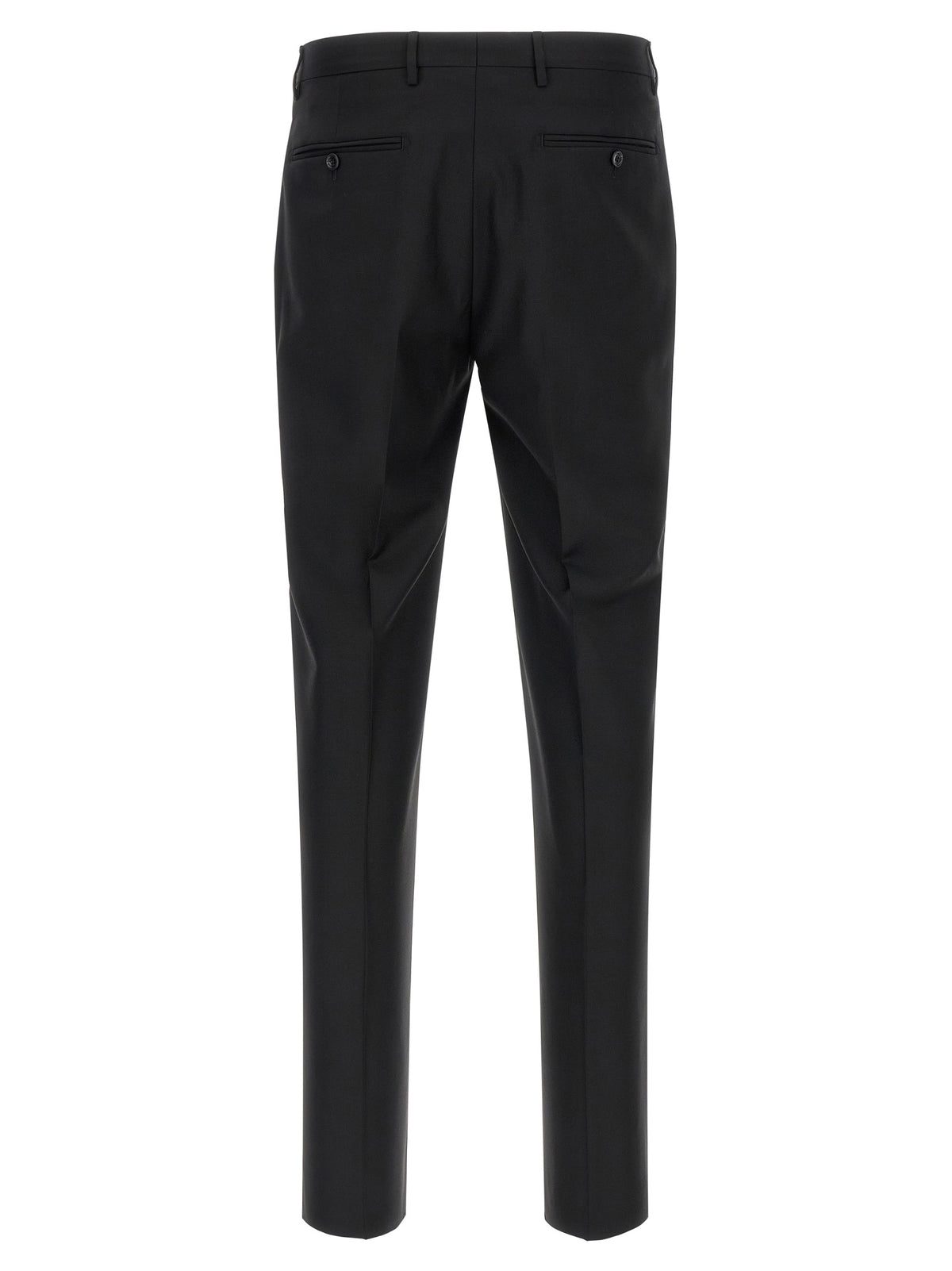 Black Virgin Wool Two-Piece Suit