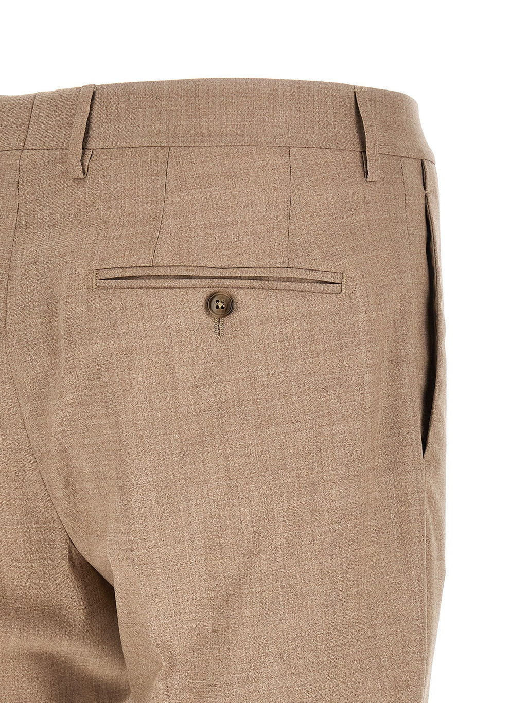 Tagliatore Beige Virgin Wool Two-Piece Suit