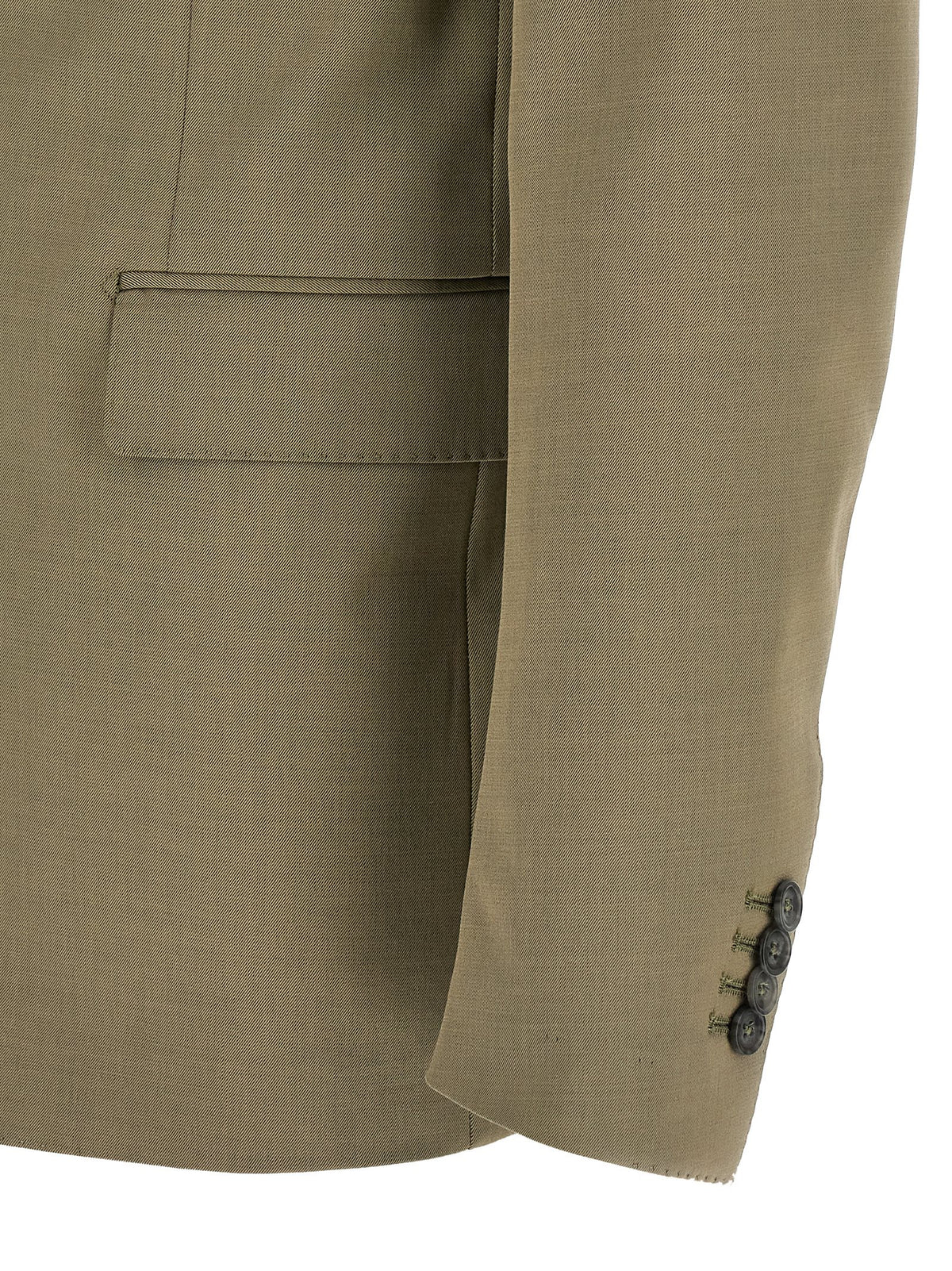 Bicolor Virgin Wool Two-Piece Suit