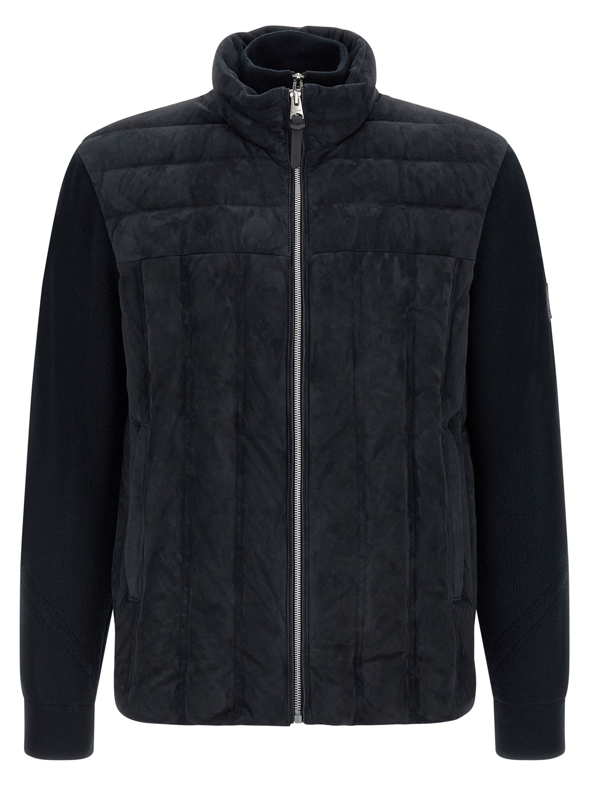 Blue Virgin Wool Full-Length Jacket