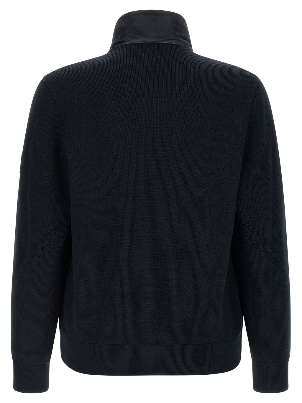 Blue Virgin Wool Full-Length Jacket