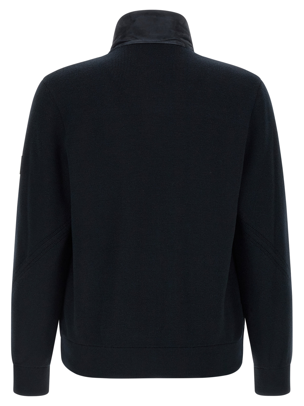 Blue Virgin Wool Full-Length Jacket