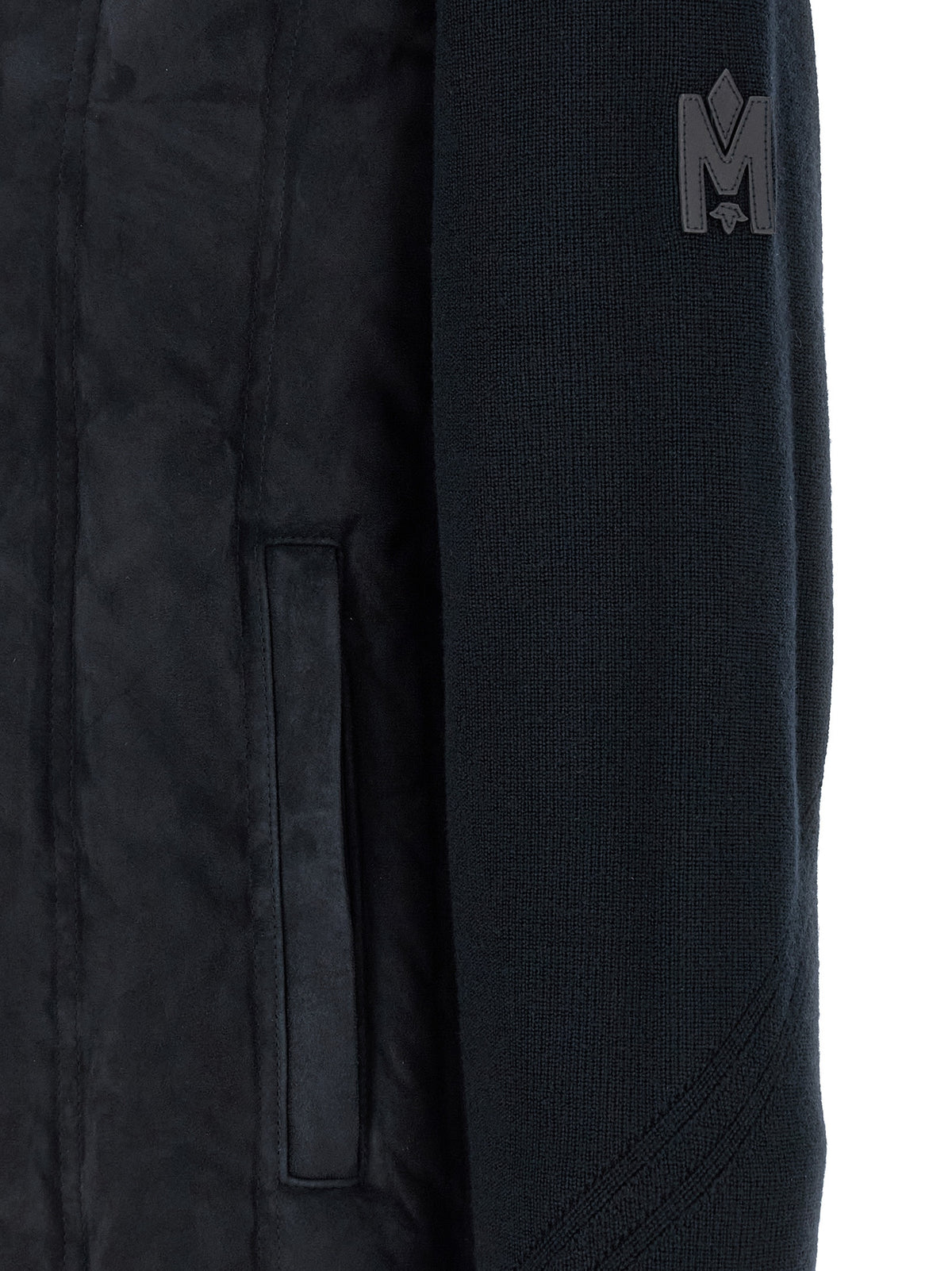 Blue Virgin Wool Full-Length Jacket