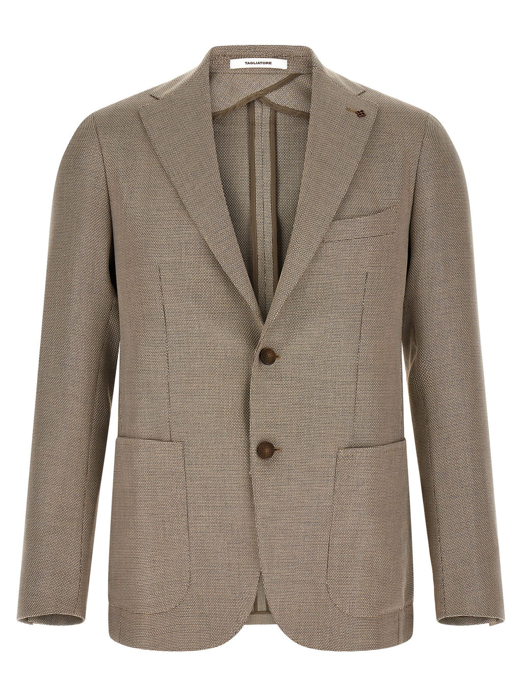 Brown Cotton Blazer