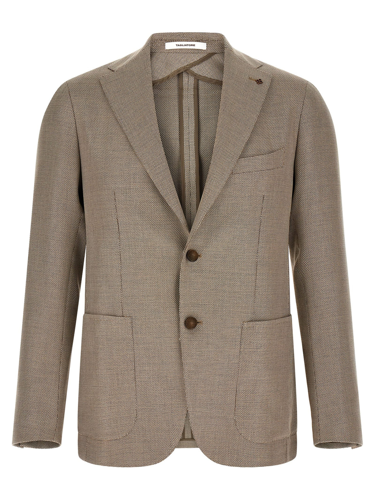 Brown Cotton Blazer