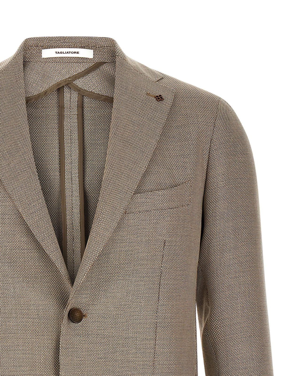 Brown Cotton Blazer