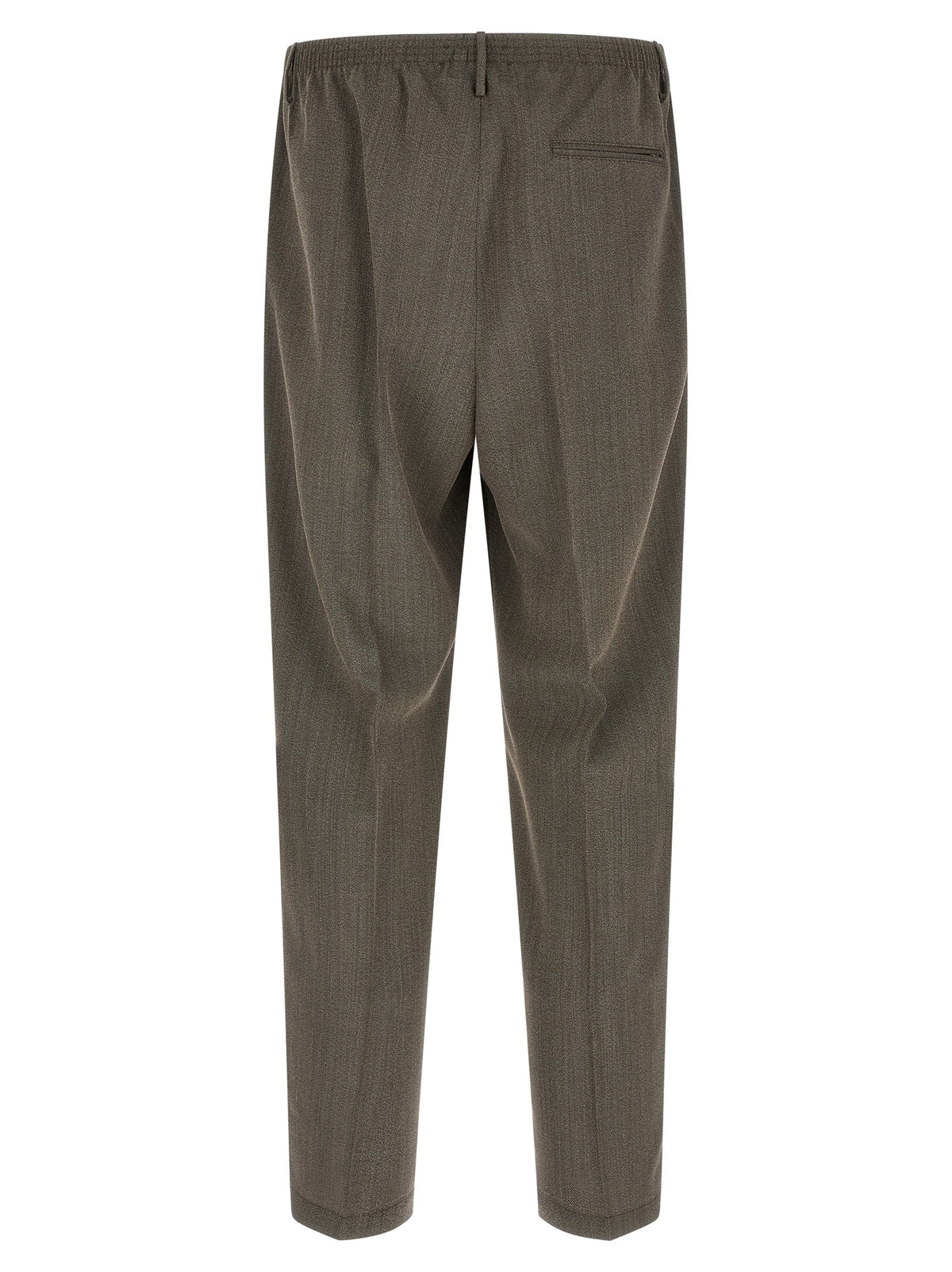 Cellar Door Brown Virgin Wool Casual Trousers