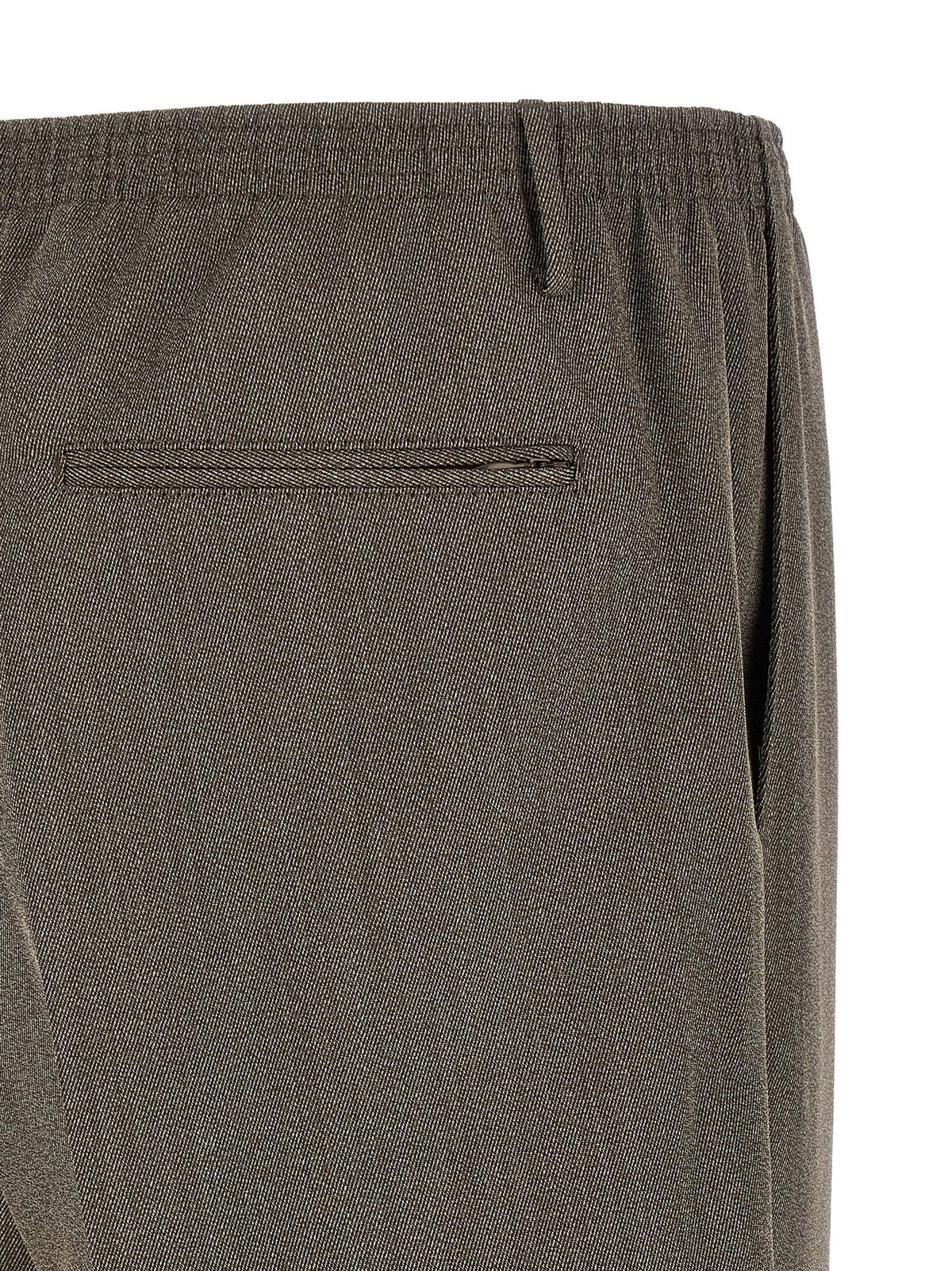 Cellar Door Brown Virgin Wool Casual Trousers