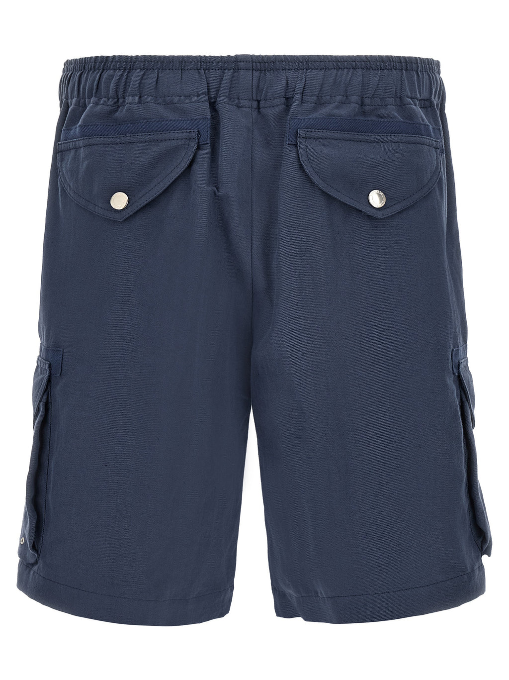 Blue Linen Bermuda Shorts