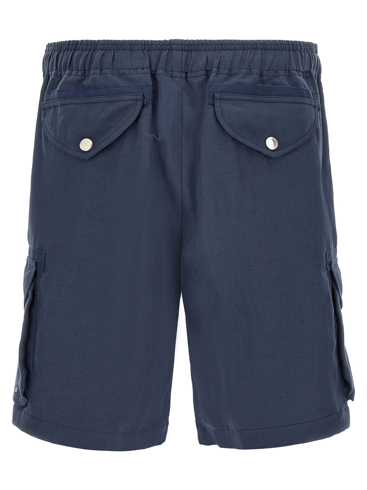 Blue Linen Bermuda Shorts