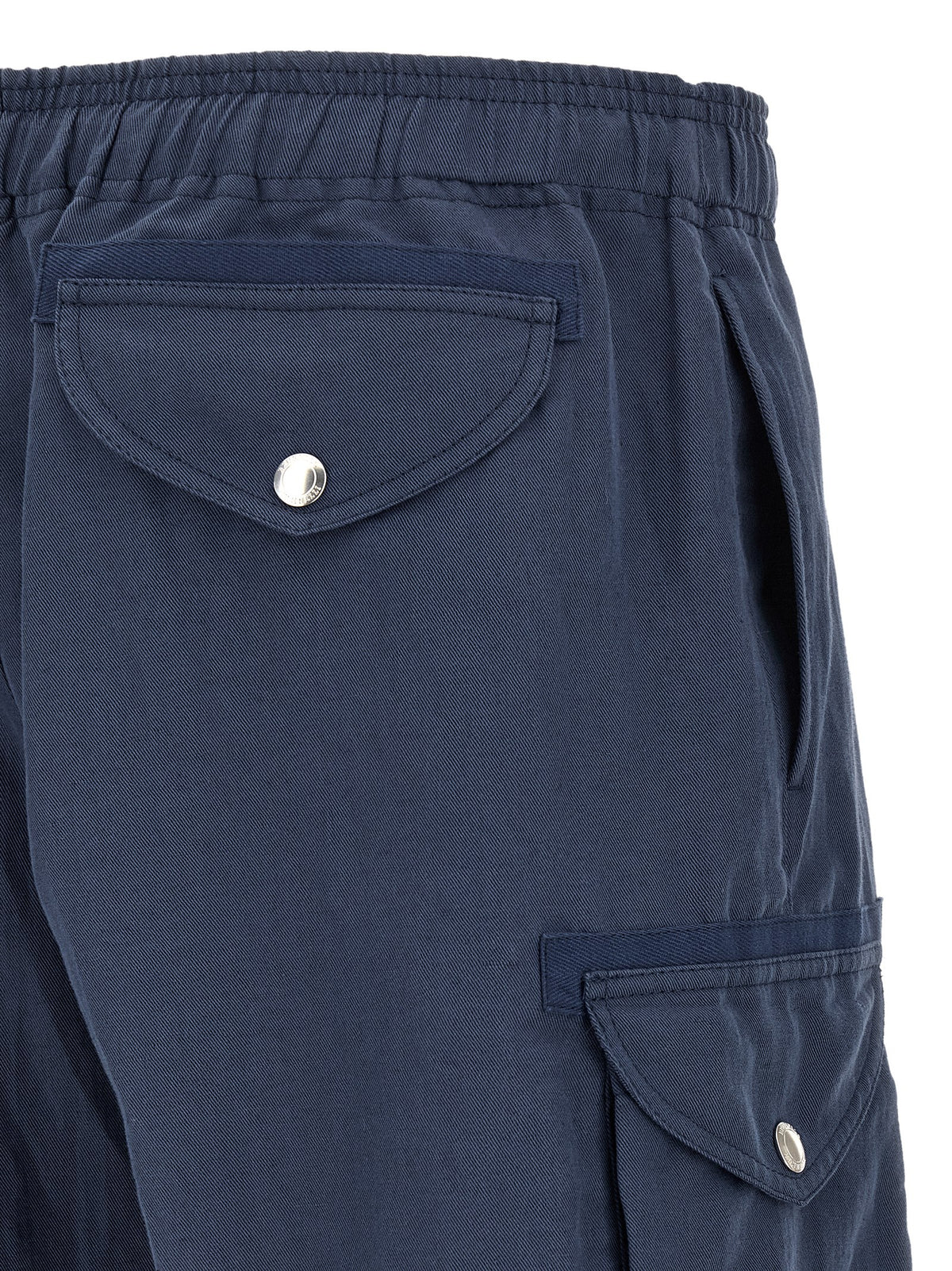Blue Linen Bermuda Shorts