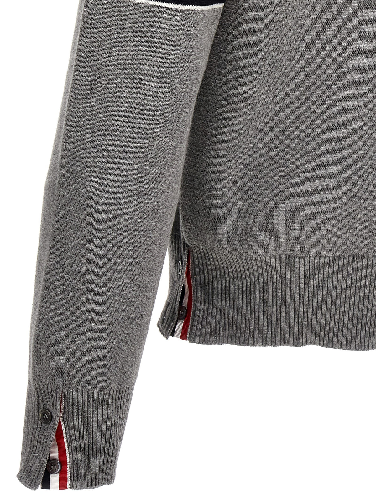 Thom Browne Grey Cotton Cardigan