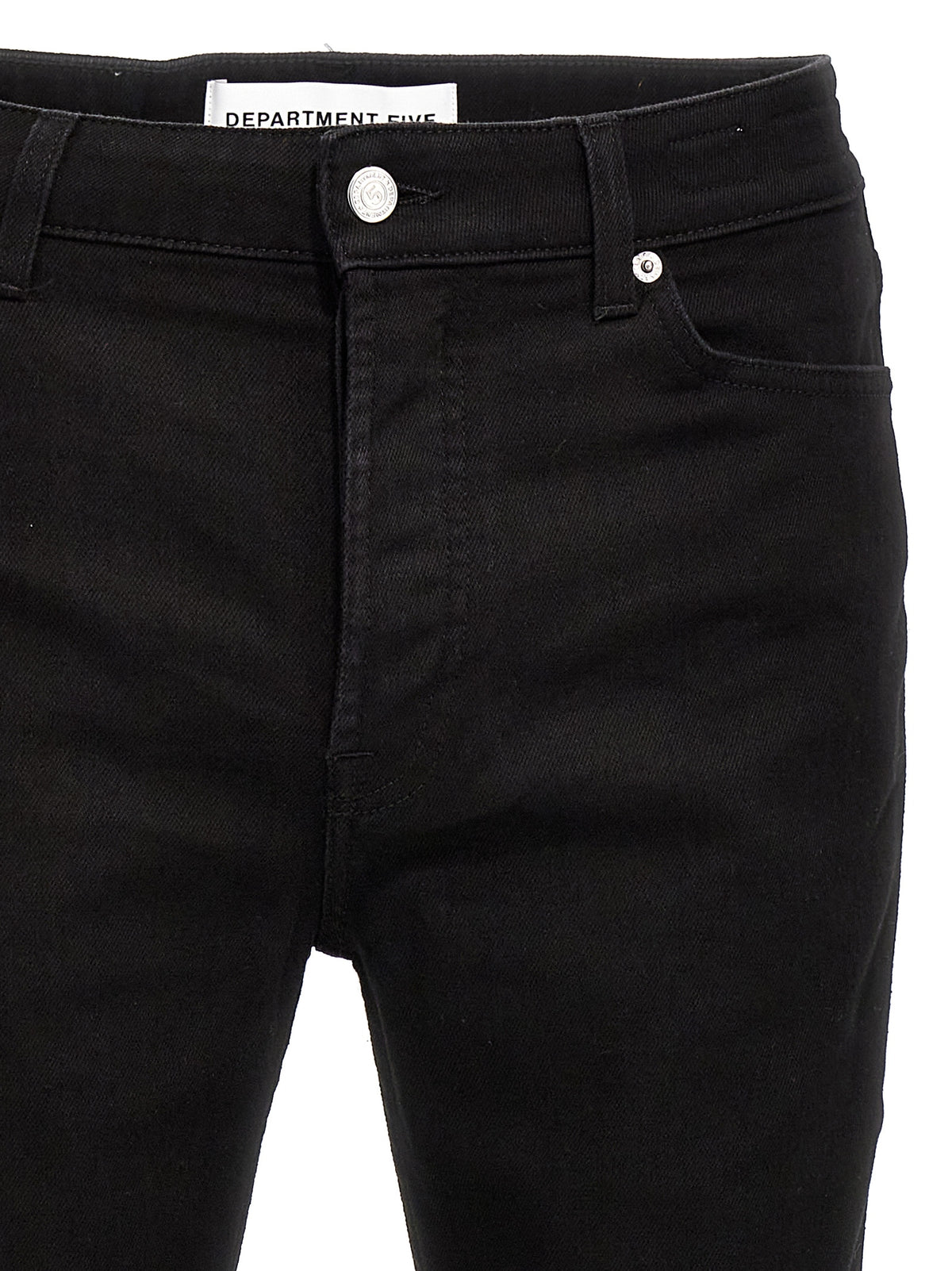 Black Cotton Skinny Jeans