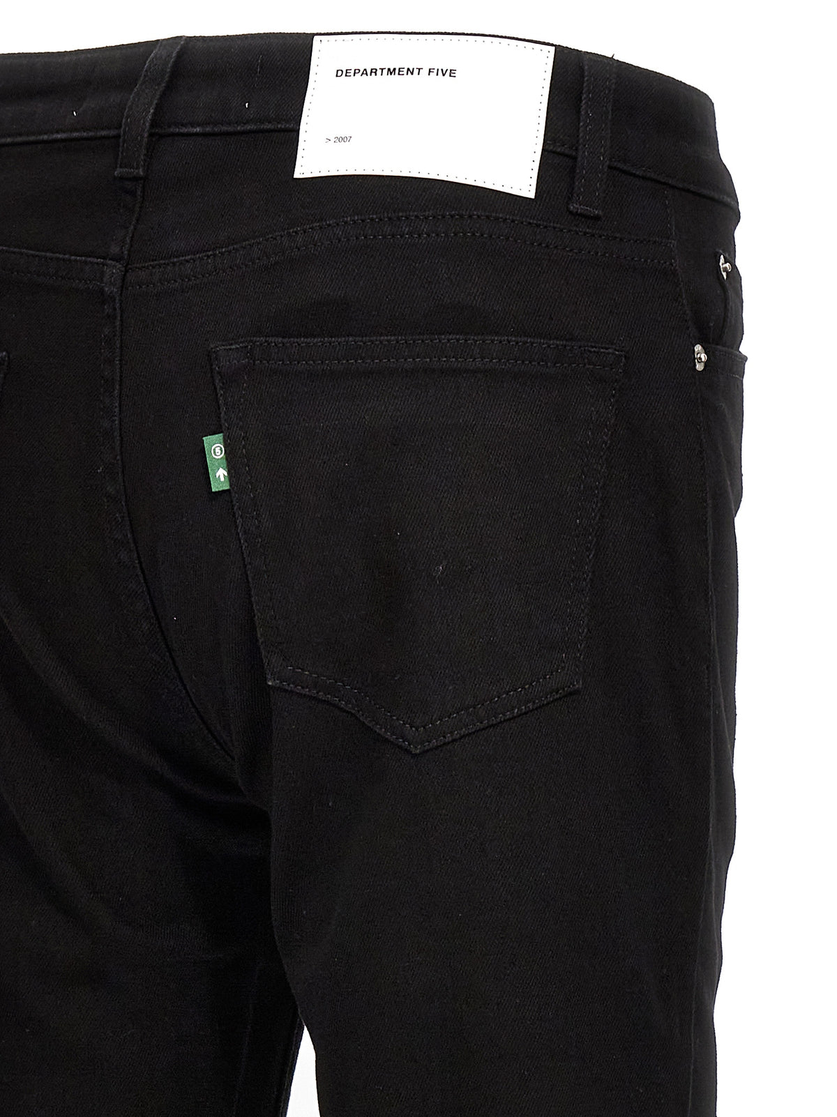 Black Cotton Skinny Jeans