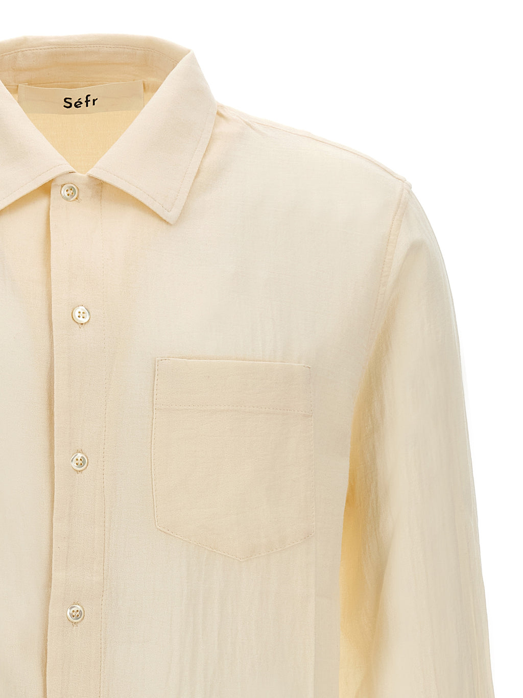 Séfr White Cotton Shirt