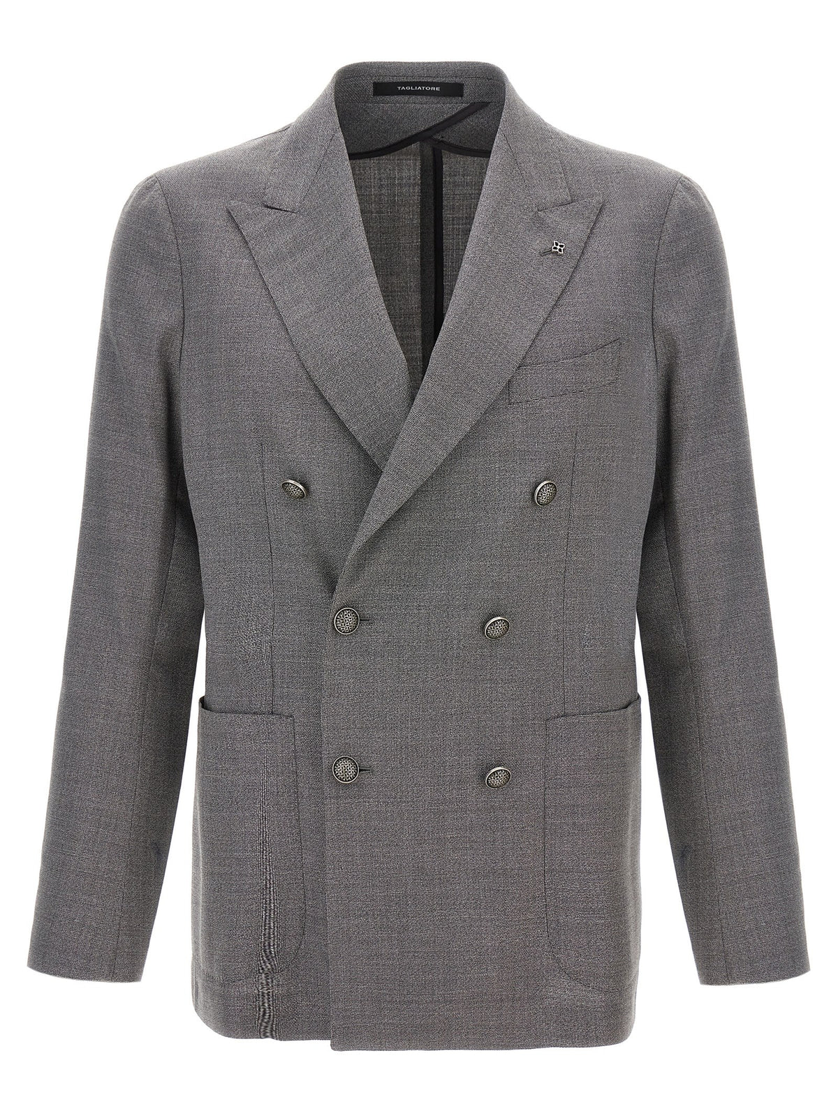 Gray Virgin Wool Blazer