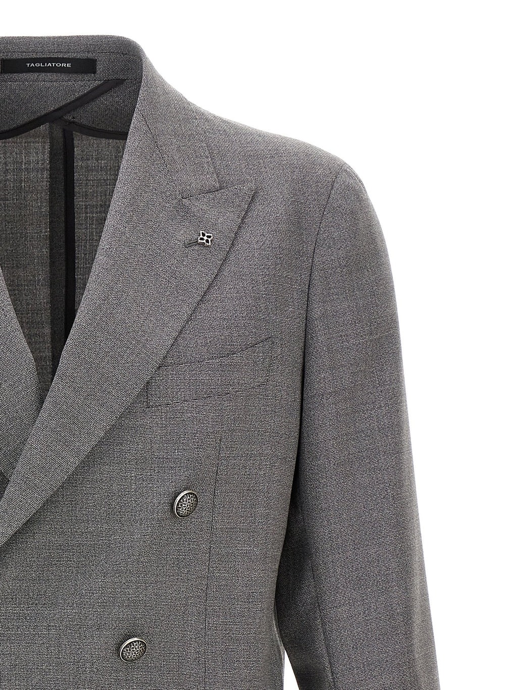 Gray Virgin Wool Blazer
