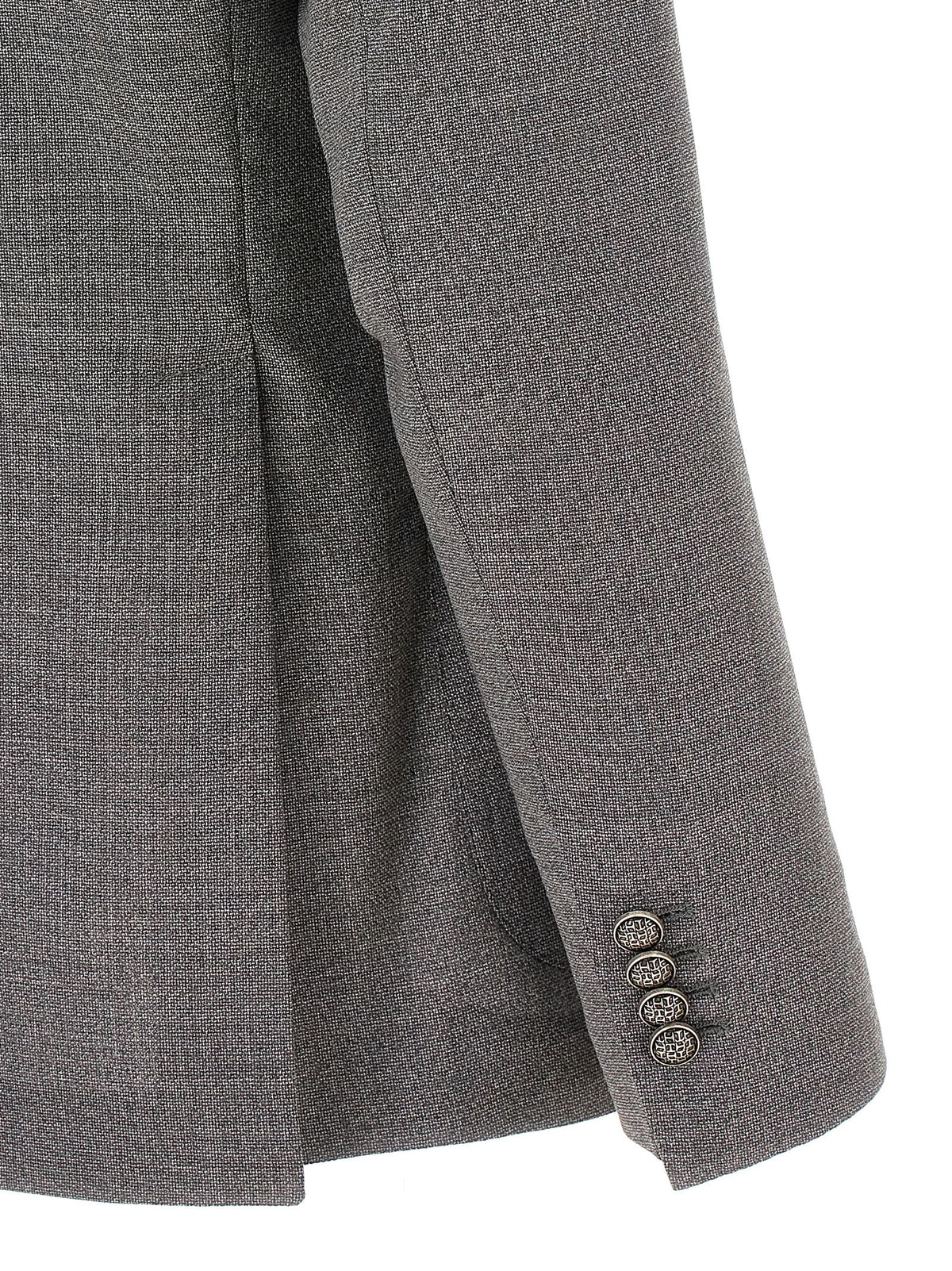 Gray Virgin Wool Blazer