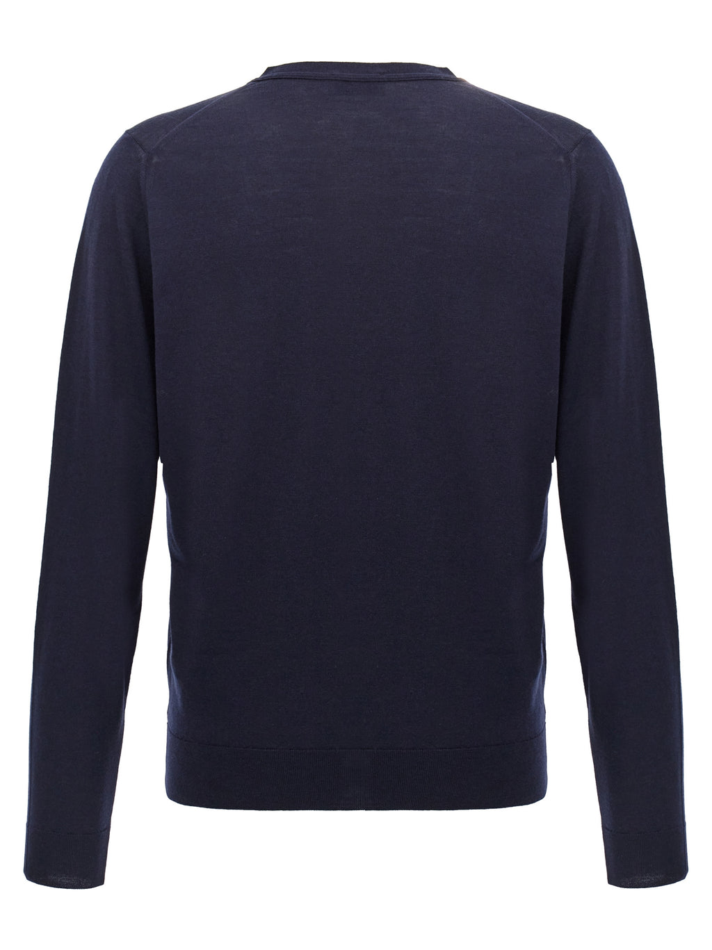 John Smedley Blue Wool Cardigan