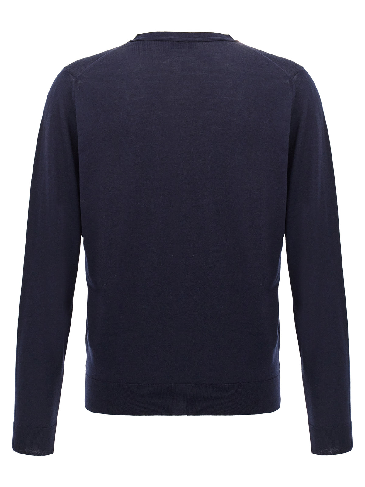John Smedley Blue Wool Cardigan