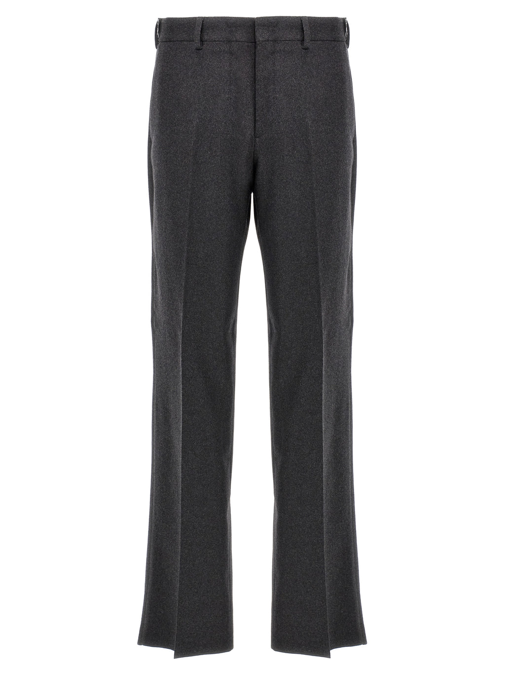 Gray Cashmere Casual Pants