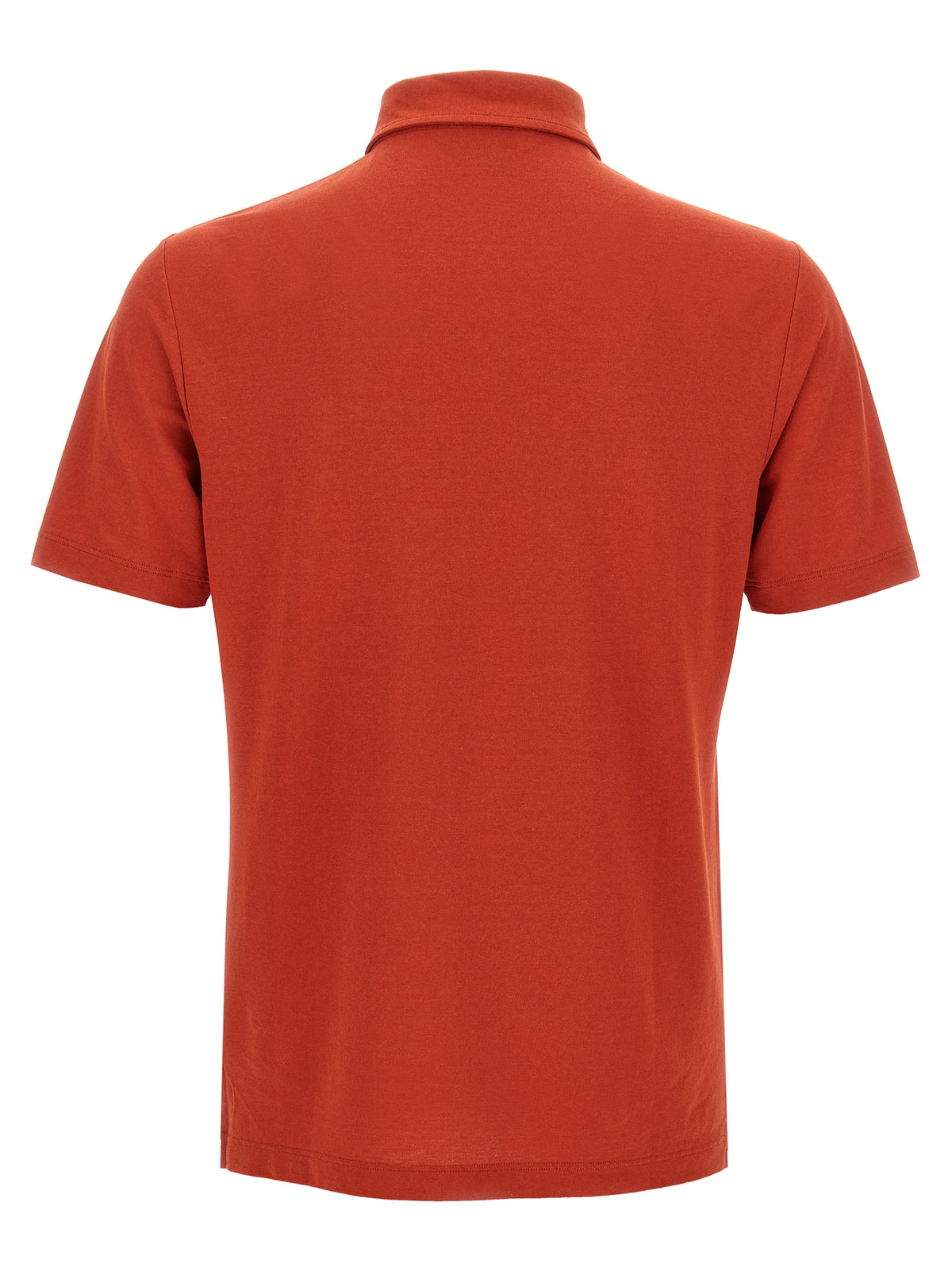 Zanone Orange Cotton Polo Shirt