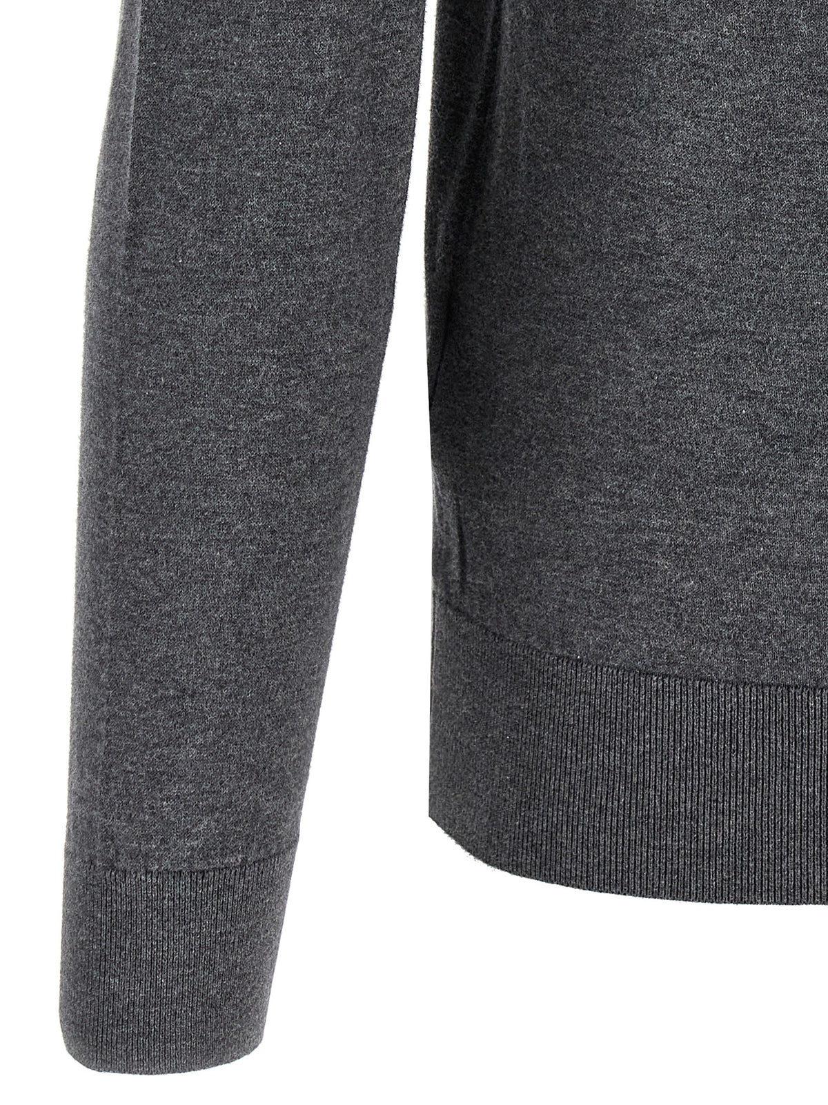 John Smedley Grey Cotton Cardigan