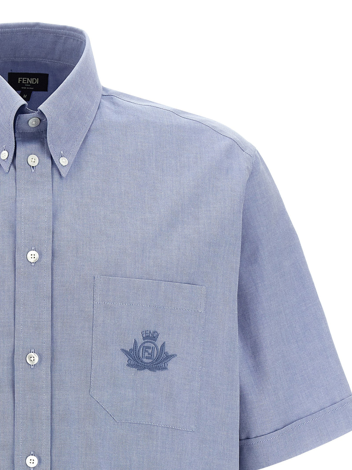 Fendi Blue Cotton Shirt