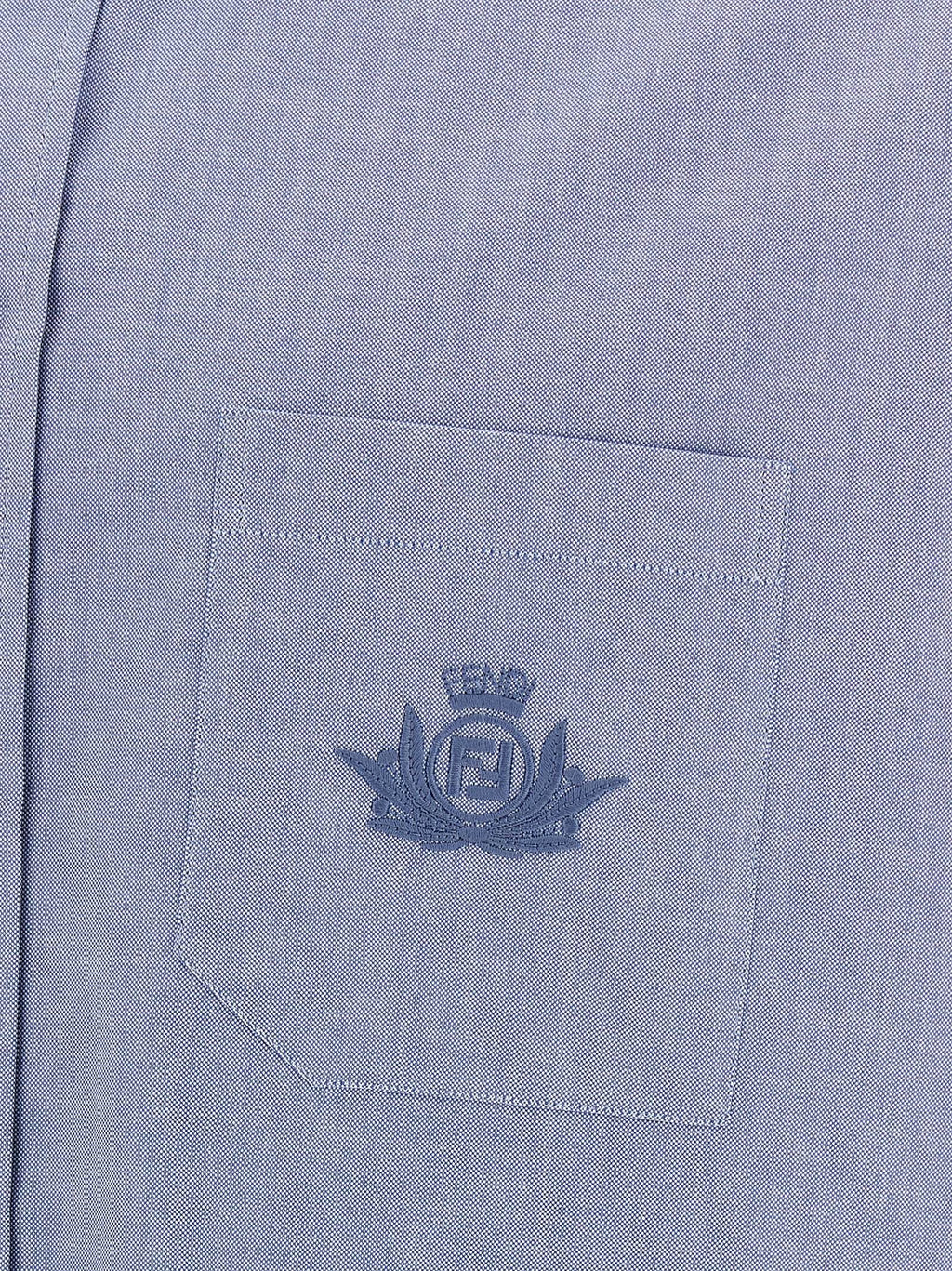 Fendi Blue Cotton Shirt